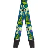 Guitar Strap - Ghost BOO! Blue Multi Color