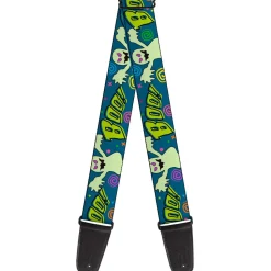 Guitar Strap - Ghost BOO! Blue Multi Color