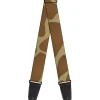 Guitar Strap - Giraffe Spots Tan Brown