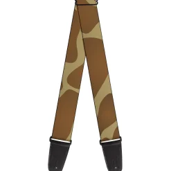 Guitar Strap - Giraffe Spots Tan Brown