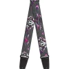 Guitar Strap - Girlie Skull Gray
