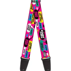 Guitar Strap - Girls Rule Bubbles
