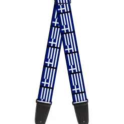 Guitar Strap - Greece Flags