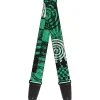Guitar Strap - Grunge Chaos Green