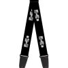 Guitar Strap - H3 Black Silver Logo REPEAT