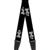 Guitar Strap - H2 Black Silver REPEAT Logo