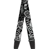 Guitar Strap - Honor Black White