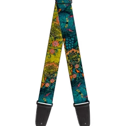 Guitar Strap - Honor CLOSE-UP Yellow