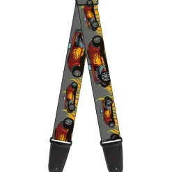 Guitar Strap - Hot Rod w Flames