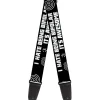 Guitar Strap - I HATE BEING BIPOLAR-IT'S AWESOME Black/White