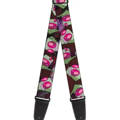 Guitar Strap - Invader Zim Close-Up Poses Reds