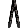 Guitar Strap - JESUS WAS A JEW Black/Gray