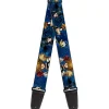 Guitar Strap - Kingdom Hearts 6-Character Pose Dark Blues