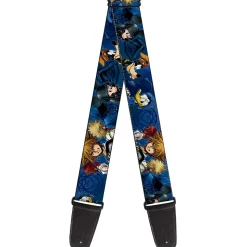 Guitar Strap - Kingdom Hearts 6-Character Pose Dark Blues
