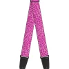 Guitar Strap - Leopard Baby Pink