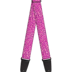 Guitar Strap - Leopard Baby Pink