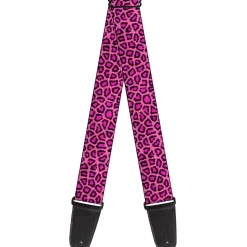 Guitar Strap - Leopard Pink Fuchsia