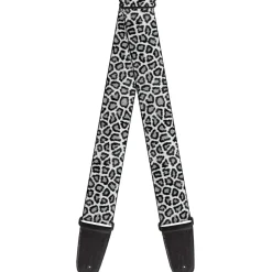 Guitar Strap - Leopard White