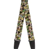 Guitar Strap - Looney Tunes 6-Character Stacked Collage4