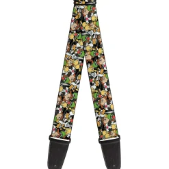 Guitar Strap - Looney Tunes 6-Character Stacked Collage4