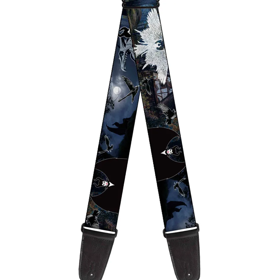 Guitar Strap - Maleficent Maleficent Dragon Diaval Forest Poses
