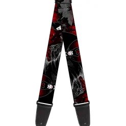 Guitar Strap - Maleficent & Diaval Poses
