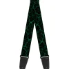 Guitar Strap - Marble Black/Green