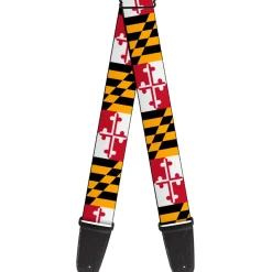 Guitar Strap - Maryland Flags
