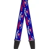 Guitar Strap - MERICA FUCK YEAH! USA Silhouette Blue White Red US Flag