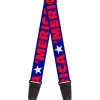 Guitar Strap - MERICA Star Blue Red White