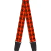 Guitar Strap - Mini Navajo Tan Rust Olive Black