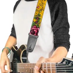 Guitar Strap - Mom & Dad Yellow