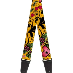 Guitar Strap - Mom & Dad CLOSE-UP Yellow