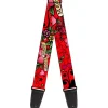 Guitar Strap - Mom & Mom Red