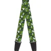 Guitar Strap - Monsters Inc Eye Collage Weathered Greens Blues