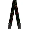 Guitar Strap - Mud Flap Girls w Star Outline Black Multi Color