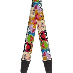 Guitar Strap - Muppets Faces CLOSE-UP Black