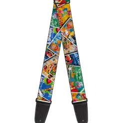 Guitar Strap - Muppets Postage Stamps Stacked