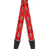 Guitar Strap - Navajo Gray Red Gray Black