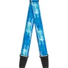 Guitar Strap - NERF Logo Streaks Blues/White