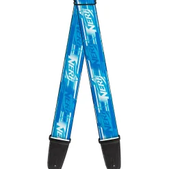 Guitar Strap - NERF Logo Streaks Blues/White