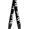 Guitar Strap - New York Solid Skyline Black White