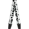 Guitar Strap - Nightmare Before Christmas 7-Jack Expressions CLOSE-UP Black/White