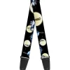 Guitar Strap - Nightmare Before Christmas Jack & Sally Moon Scenes