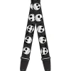 Guitar Strap - Nightmare Before Christmas Jack Expressions Gray