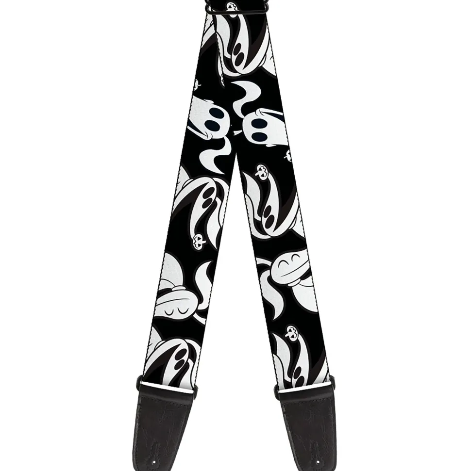 Guitar Strap - Nightmare Before Christmas Zero Expressions Black/White