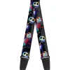 Guitar Strap - Nightmare Before Christmas Jack & Sally Pose Electric Glow