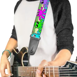 Guitar Strap - Octopus Cartoon