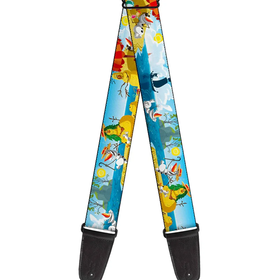 Guitar Strap - Olaf Summertime Scenes