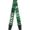 Guitar Strap - One Dollar Bill Eye of Providence Bald Eagle CLOSE-UP